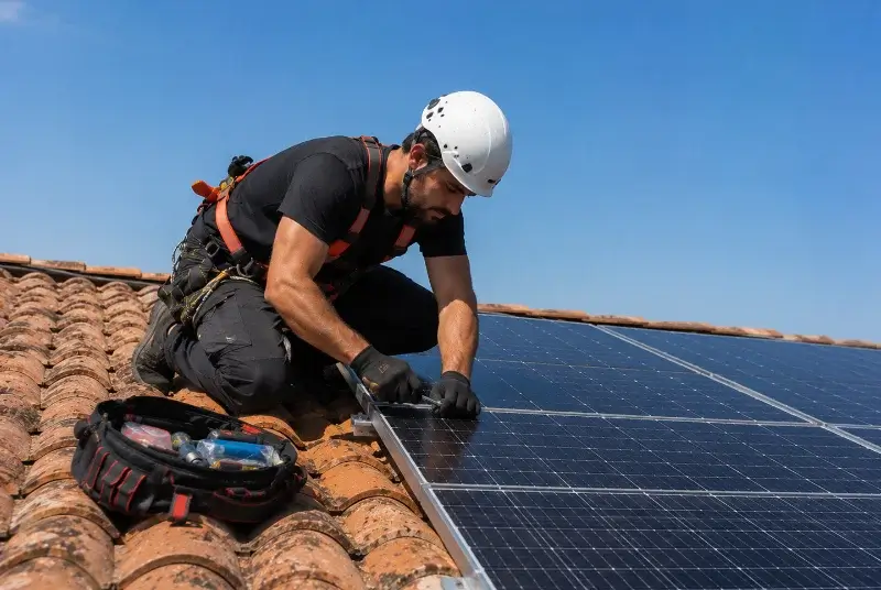 Maintenance et monitoring de panneaux solaires à Cancale