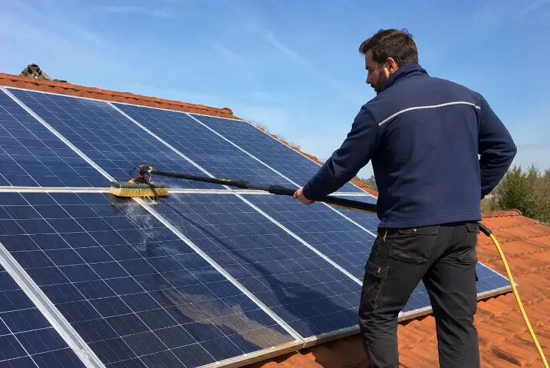Nettoyage et entretien de panneaux solaires à Cancale